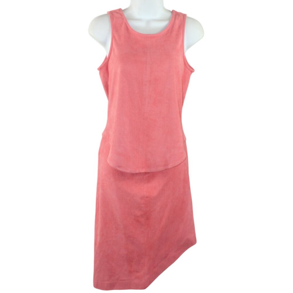 AQUA for Bloomingdales Faux Suede Coral Skirt Set